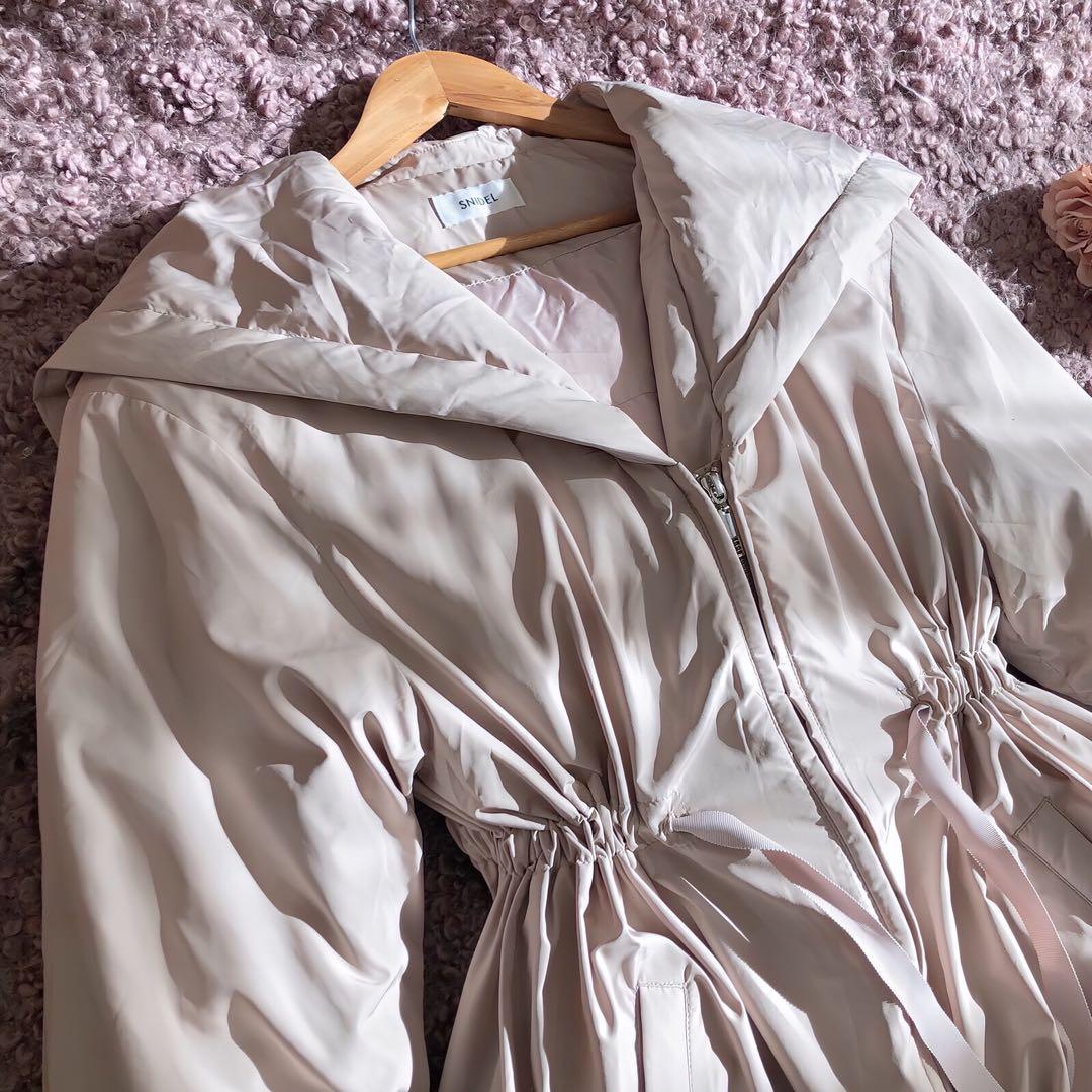 スナイデル　 西川　レディモッズダウン　ピンクベージュ