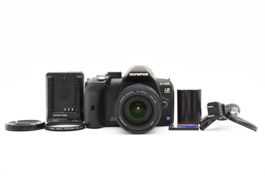 ★美品★オリンパス E-520 14-42 レンズセット #19426