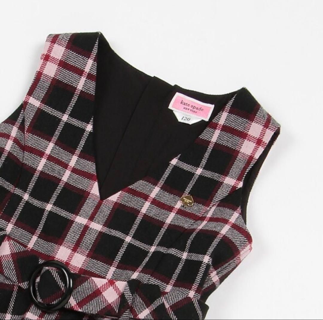 kate spade new york ミュージアムチェックジャンパースカート