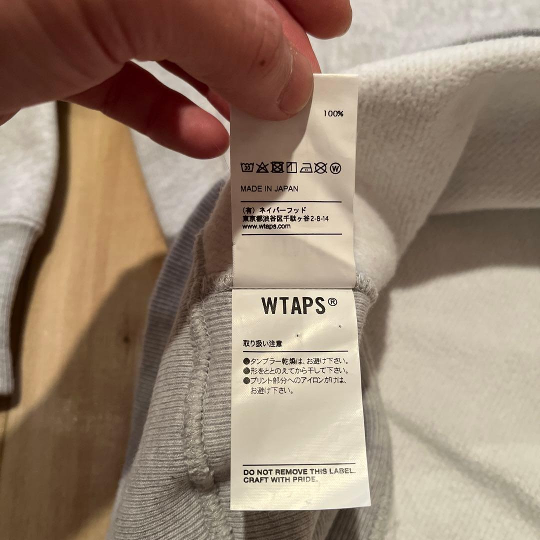 黒豆 WTAPS ダブルタップス スウェット カレッジ グレー L