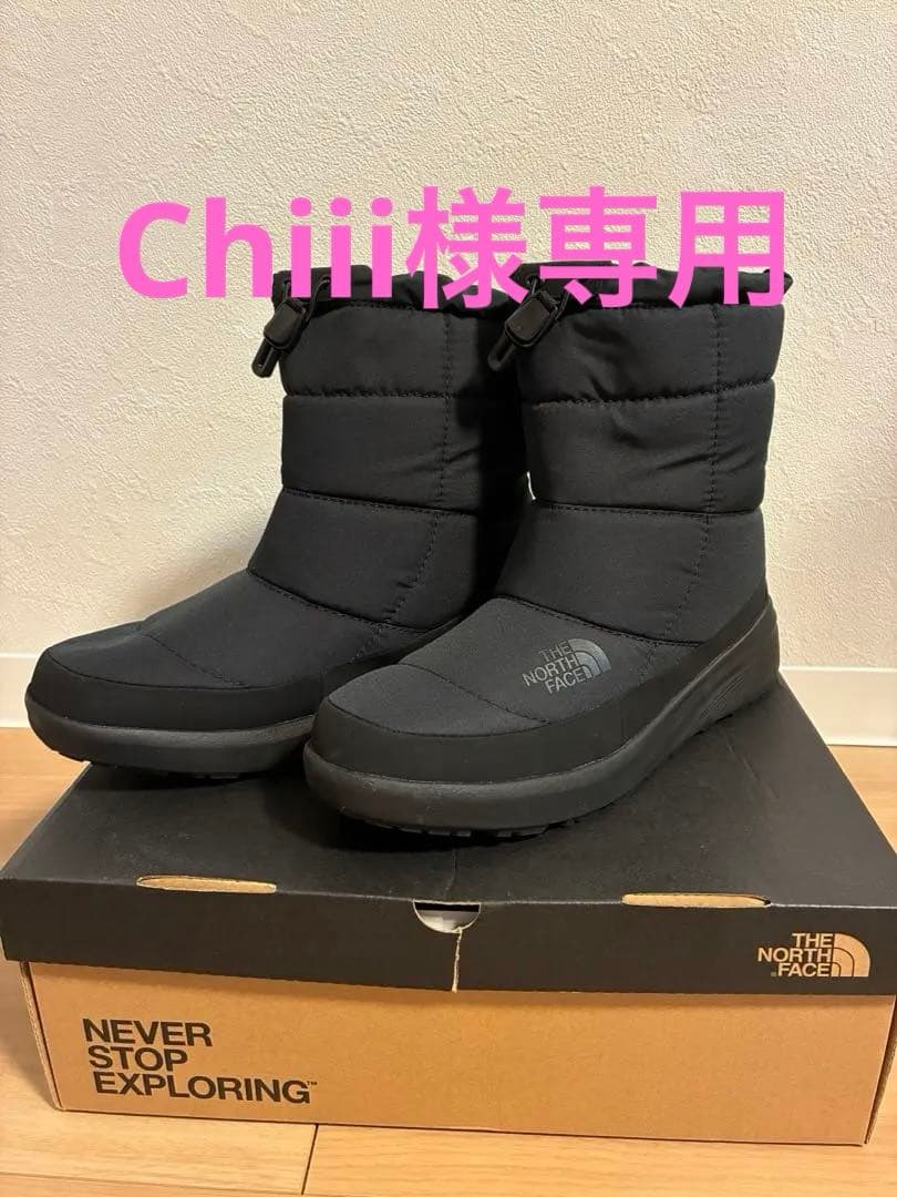 新品　未使用　THE NORTH FACE ブラック スノーブーツ　25センチ