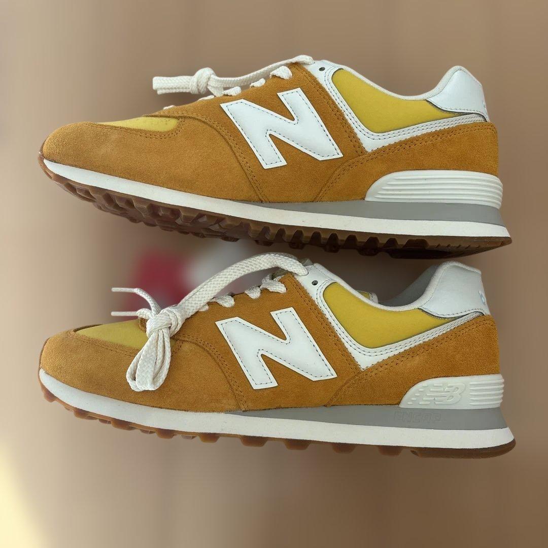 New Balance ML574 イエロー スニーカー 　28センチ