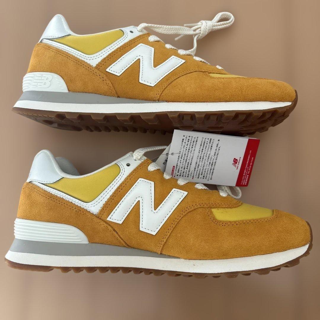 New Balance ML574 イエロー スニーカー 　28センチ