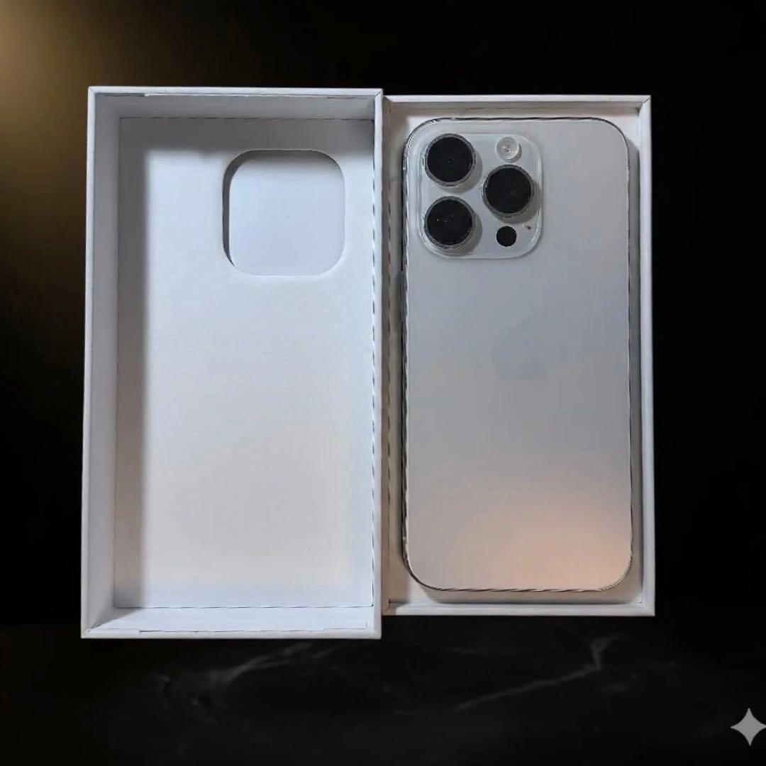 超美品】iPhone15 Pro 128GB ホワイトチタニウム SIMフリー