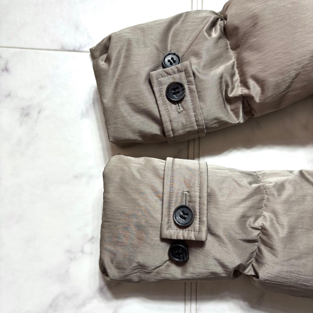 【23AW】セオリーリュクス ダブルブレスト ロングダウンコート グレージュ M