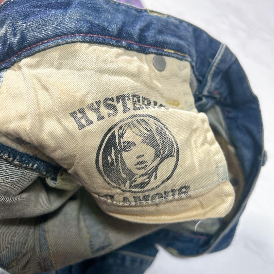 美品✨HYSTERIC GLAMOUR グラフィックデニム スタッズ　xs