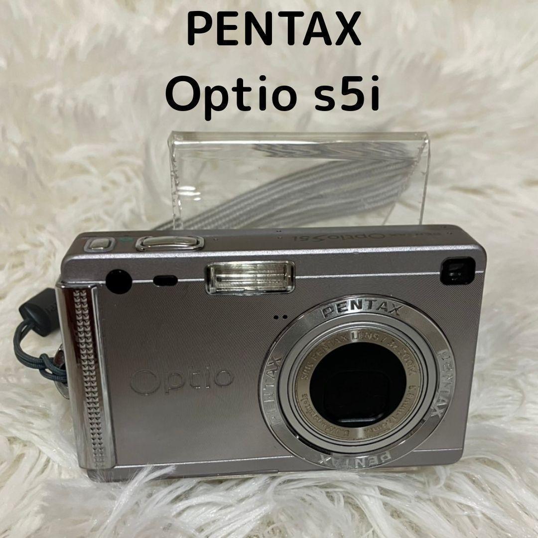 【簡易動作確認済】PENTAX　Optio s5i　可愛すぎるコンデジ　シルバー