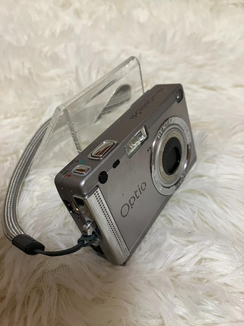 【簡易動作確認済】PENTAX　Optio s5i　可愛すぎるコンデジ　シルバー