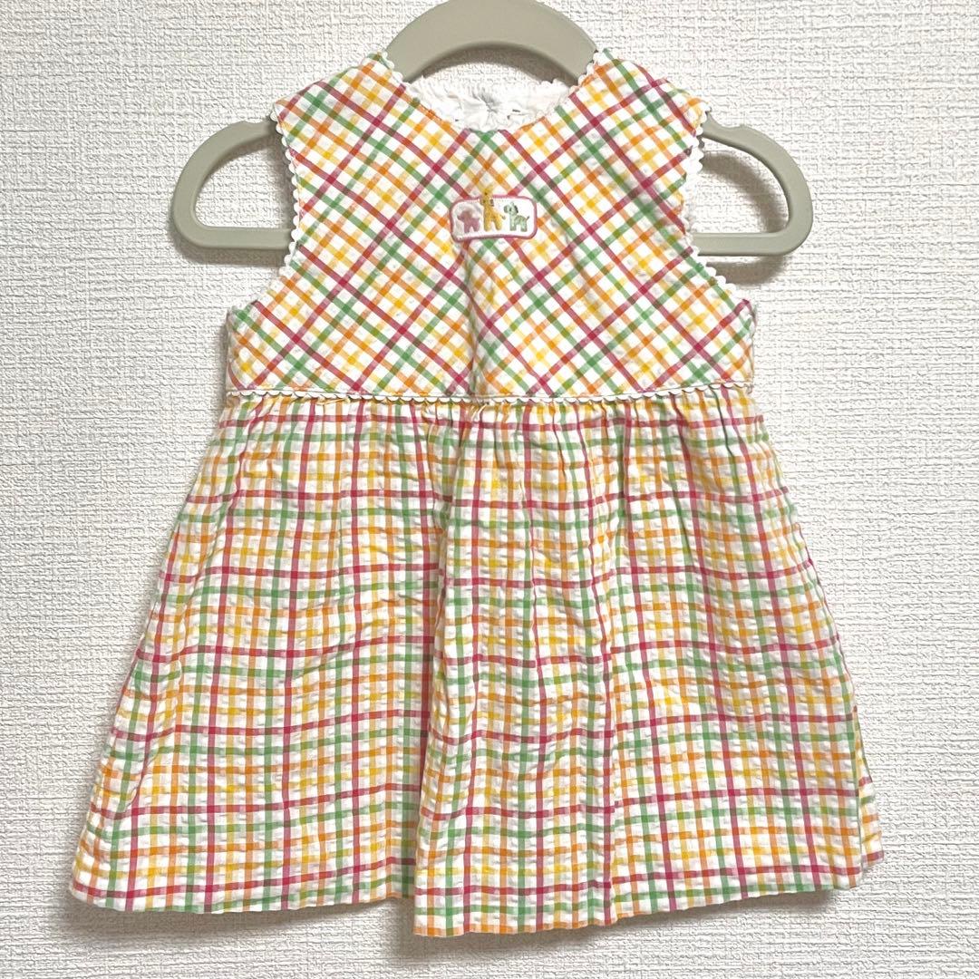 familiar チェックワンピース【80】