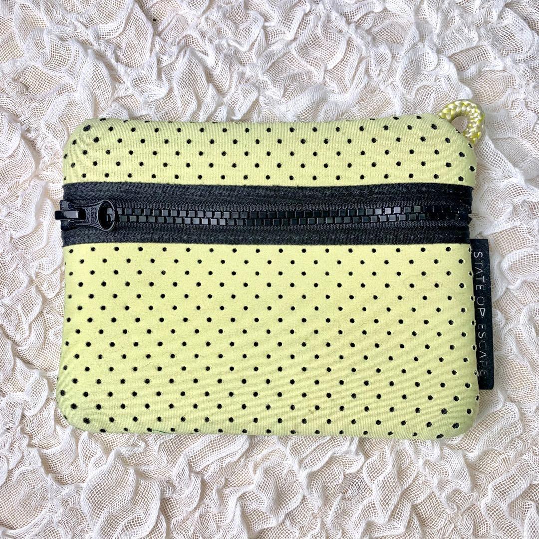 美品　STATE OF ESCAPE マザーズバッグ　ポーチ付き　イエローA4◎