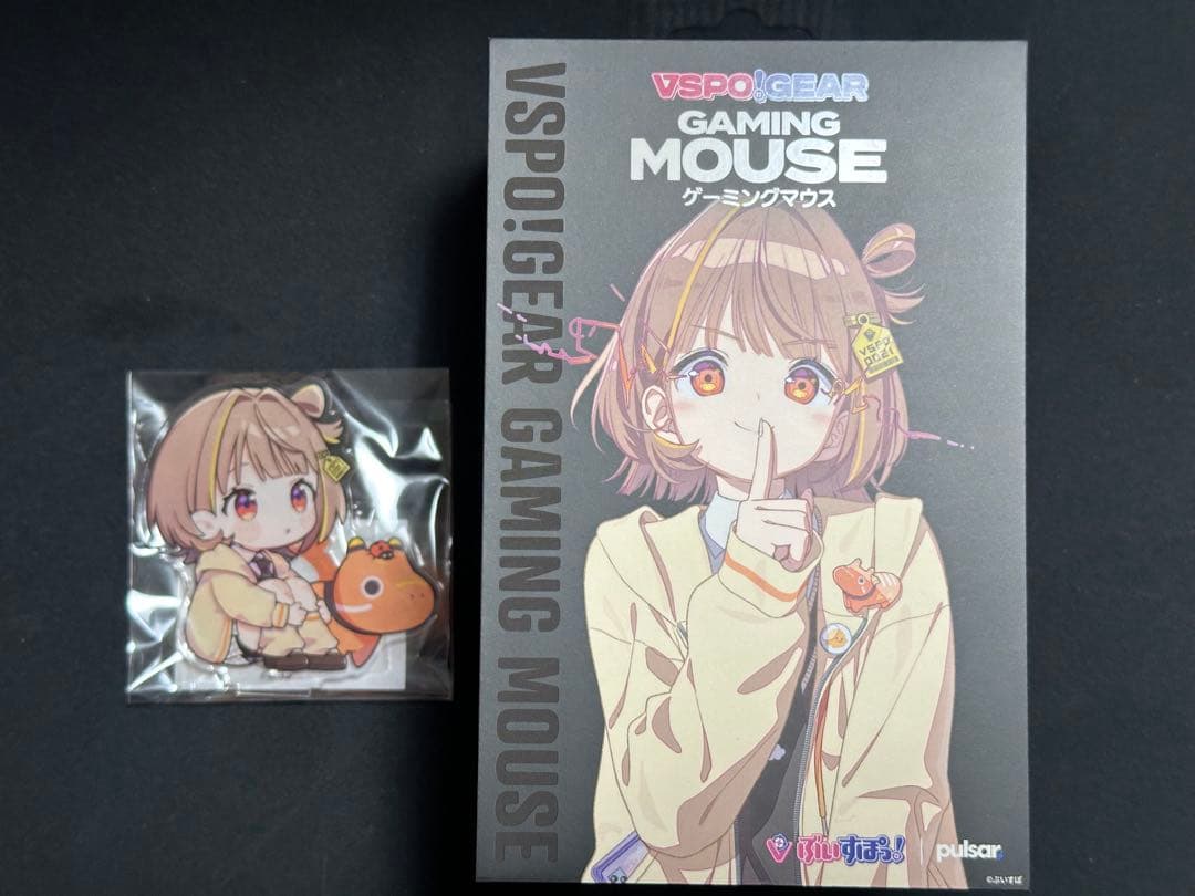 ぶいすぽっ! ゲーミングマウス 千燈ゆうひ　ドングルアクスタセット