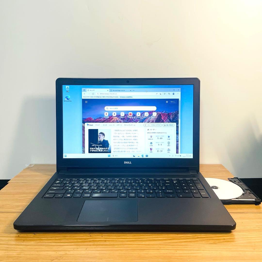 すぐ使える設定済ノートPC メモリ8ギガWin11オフィスDVDカメラWi-Fi