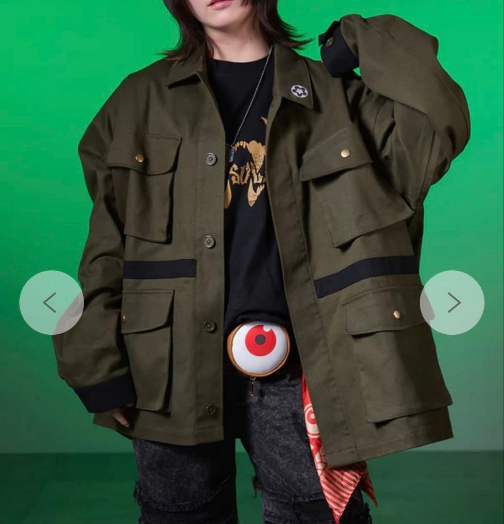 ア*マ様 WEGO ミリタリージャケット オリーブ 桜華忠臣
