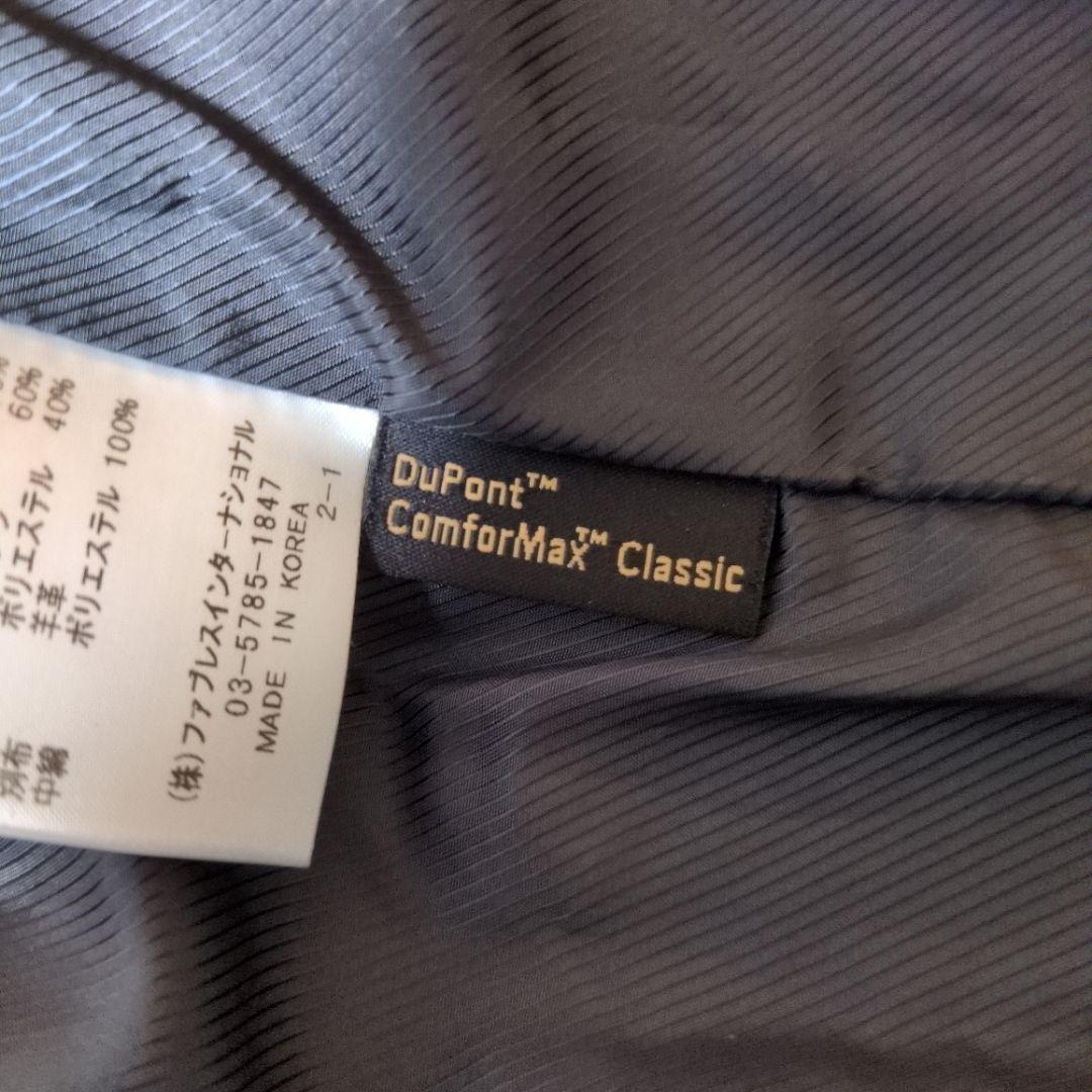 ガラアーベント　メンズ　レザーナイロン切替ライダースジャケット　細身　サイズL