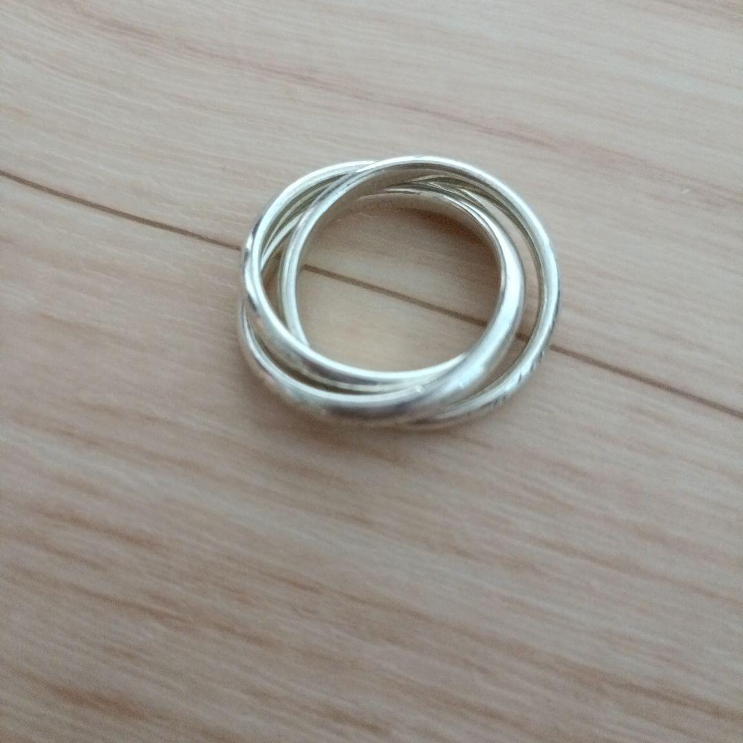 TIFFANY　3連　トリニティ リング 約17号