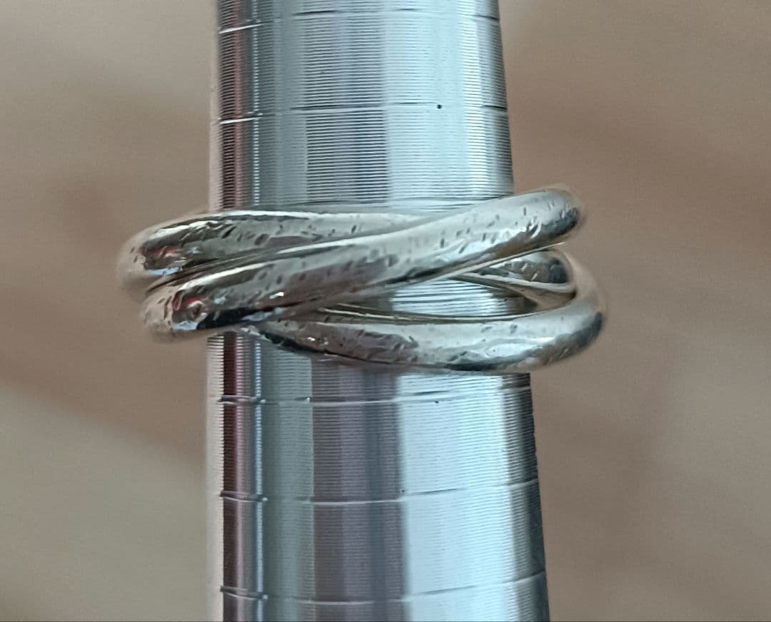 TIFFANY　3連　トリニティ リング 約17号