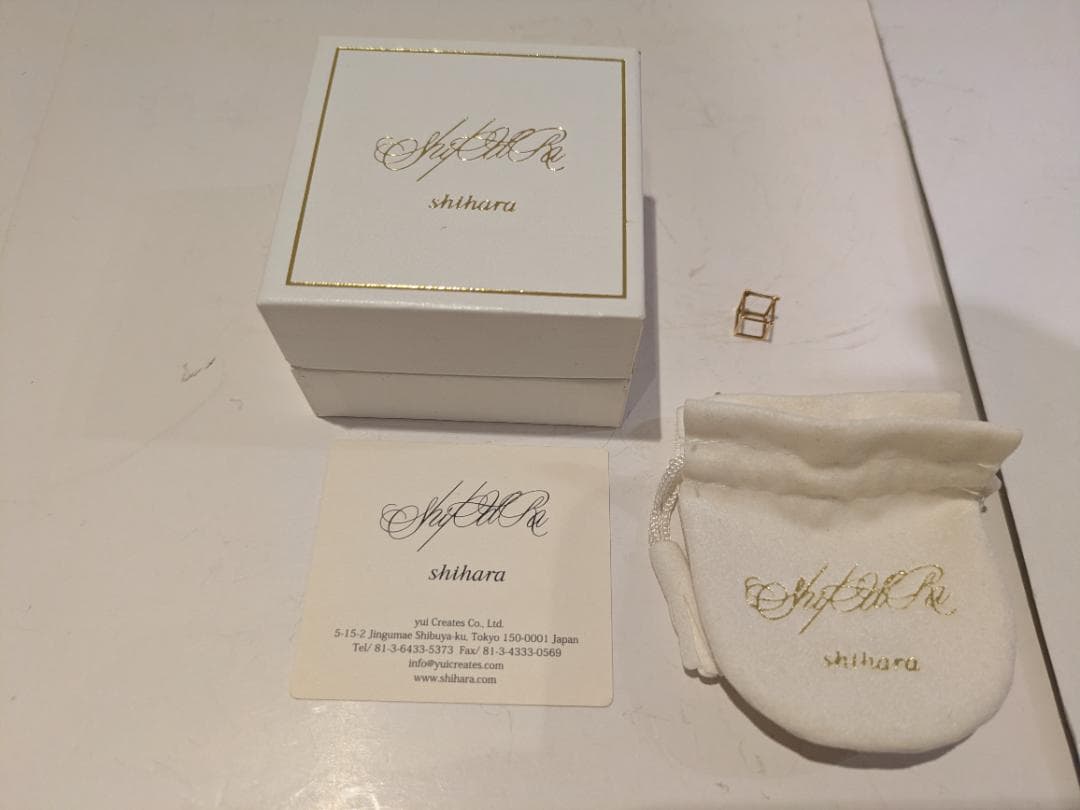f*u様 shihara K18 3Dコレクション スクエアピアス7 ピアス 販