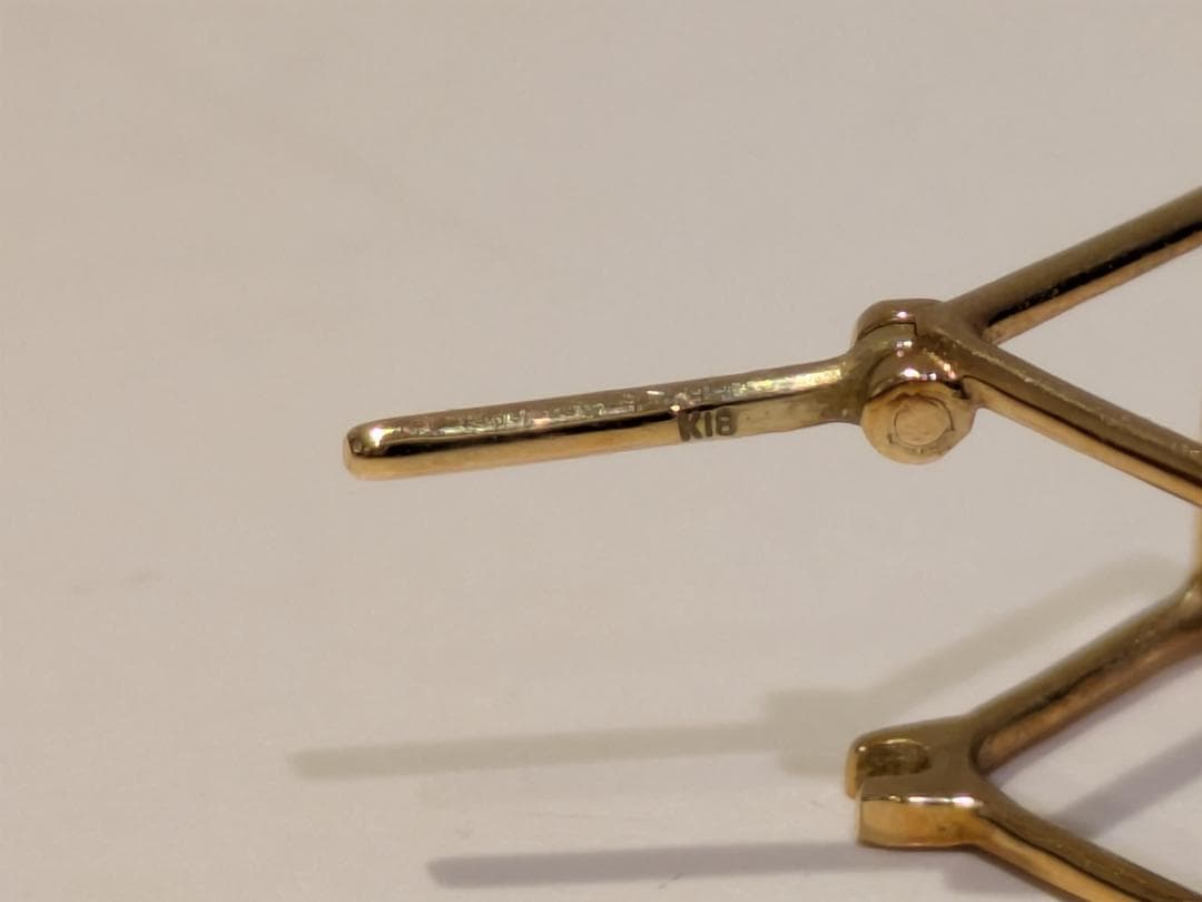 f*u様 shihara K18 3Dコレクション スクエアピアス7 ピアス 販