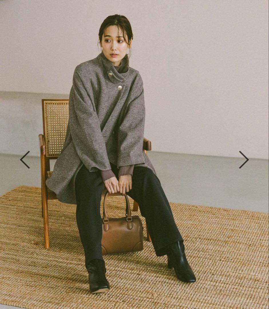 みみみ　【新品】グローバルワーク　軽やか襟2wayミドルコート