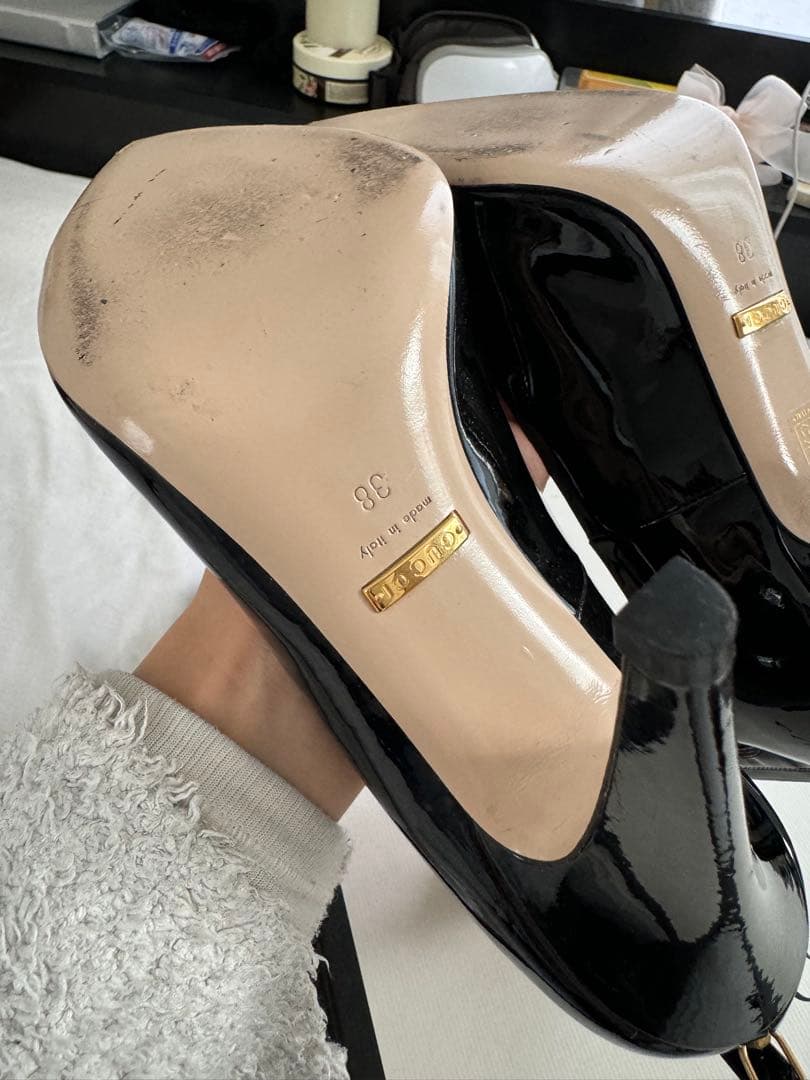 GUCCI ブラック ハイヒール　一度のみ使用　美品