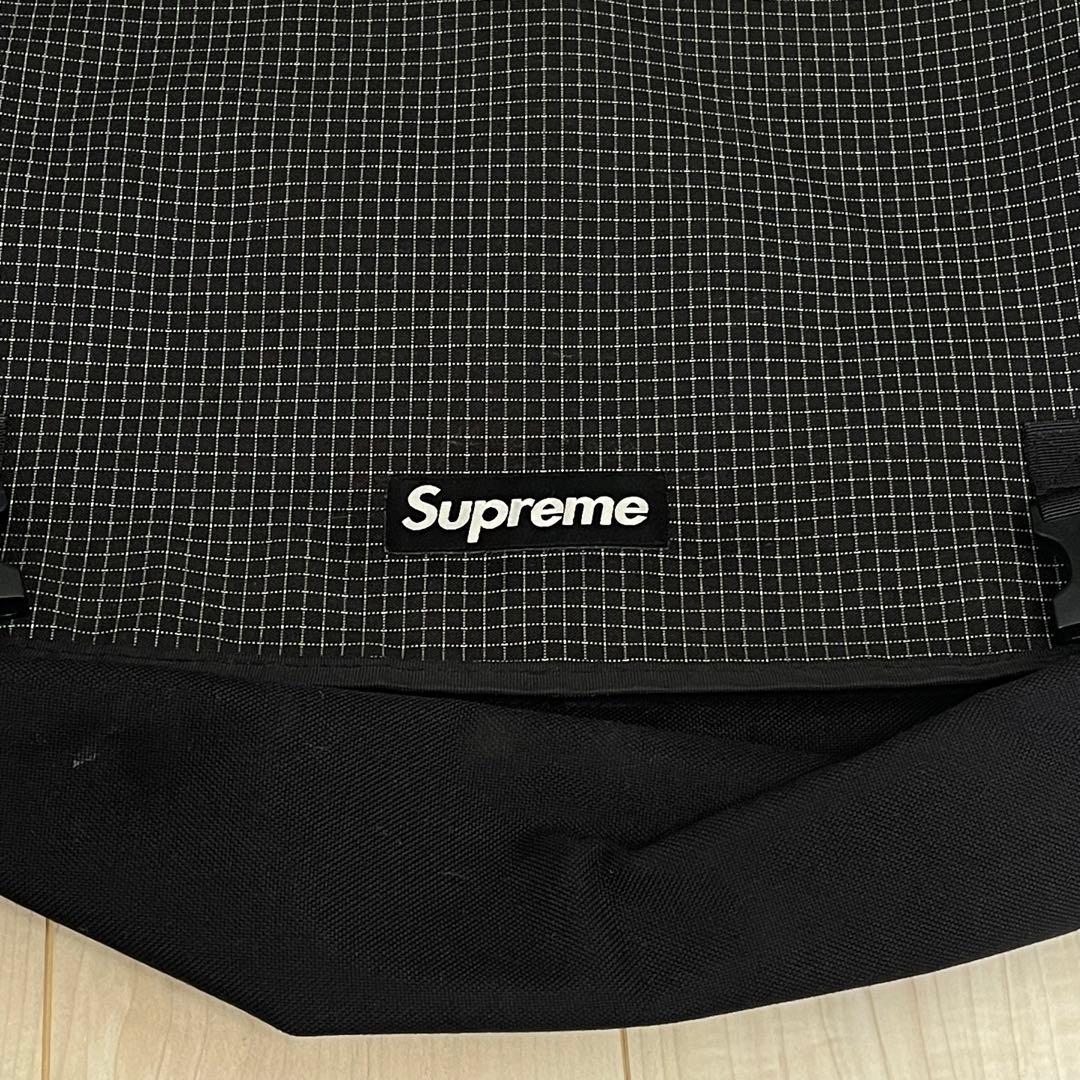 Supreme Box Logo メッセンジャーバッグ 黒 チェック　ビンテージ