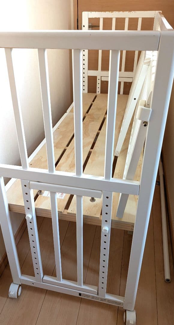 ソイネール+ロング　そいねーる　ロング　ホワイト 木製 ベビーベッド