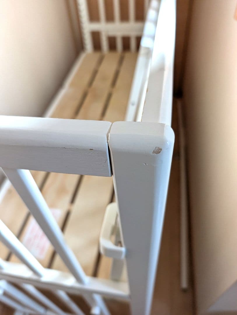 ソイネール+ロング　そいねーる　ロング　ホワイト 木製 ベビーベッド