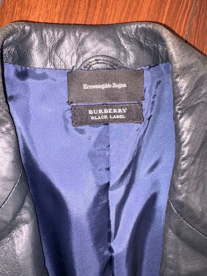 BURBERRY BLACK LABEL レザージャケット 黒