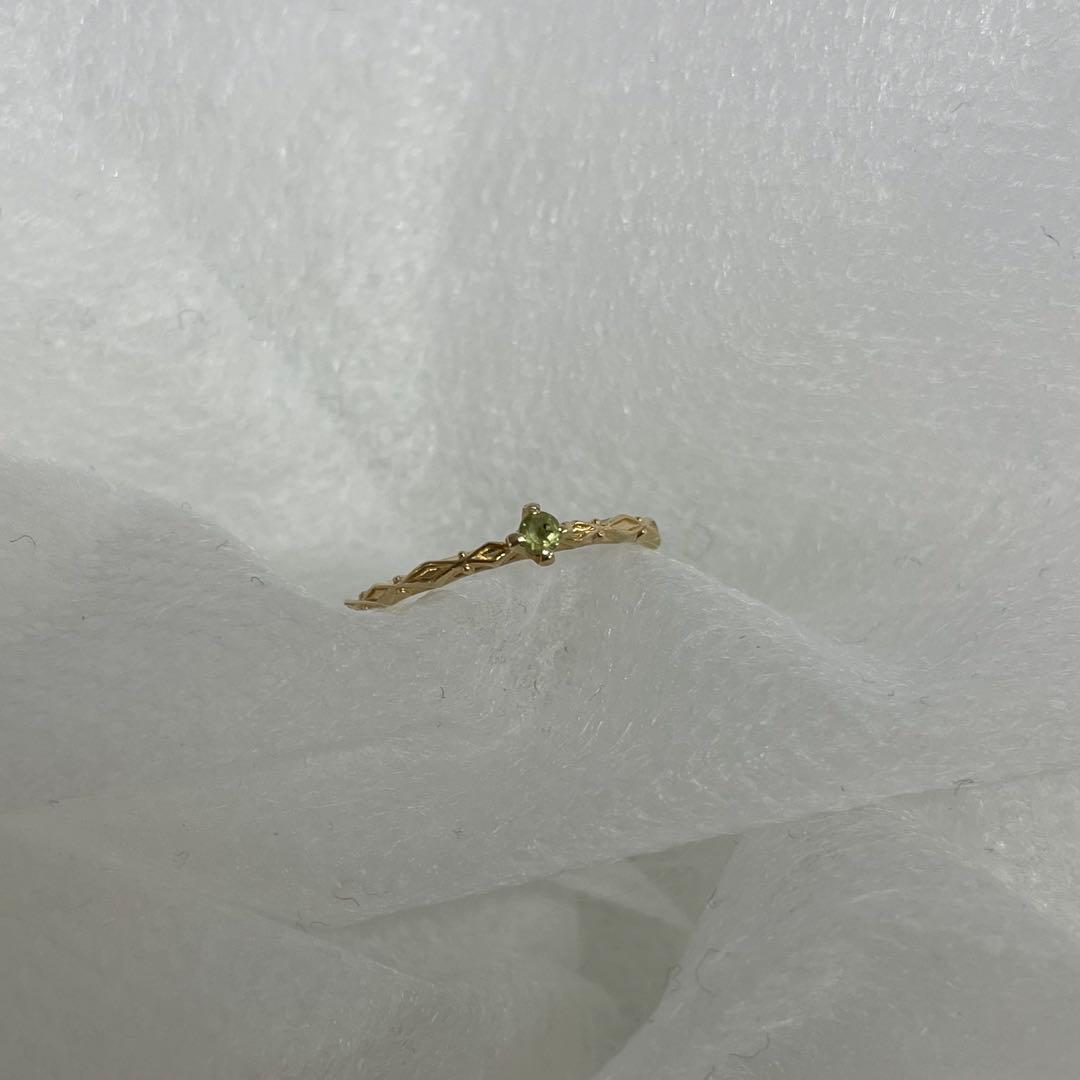 agete ペリドット リング 5号　指輪