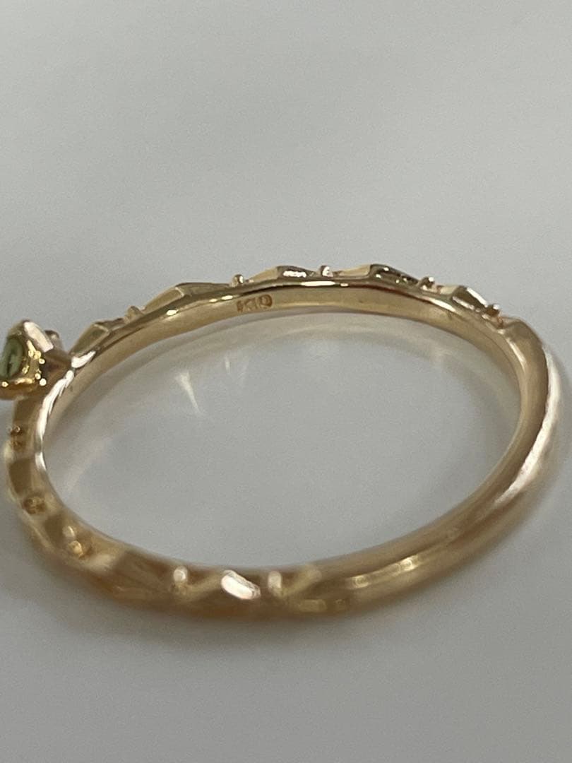 agete ペリドット リング 5号　指輪