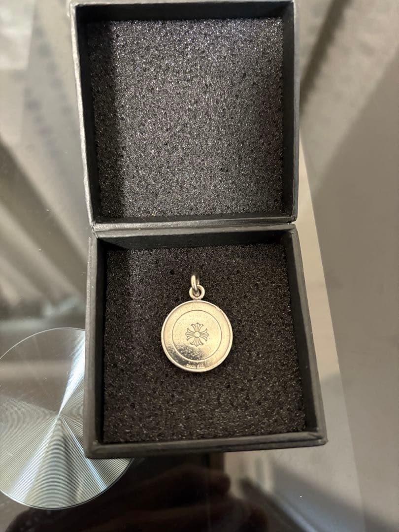 正規品　クロムハーツ　エンジェルメダルチャームV1 シルバー925 クロスダガー