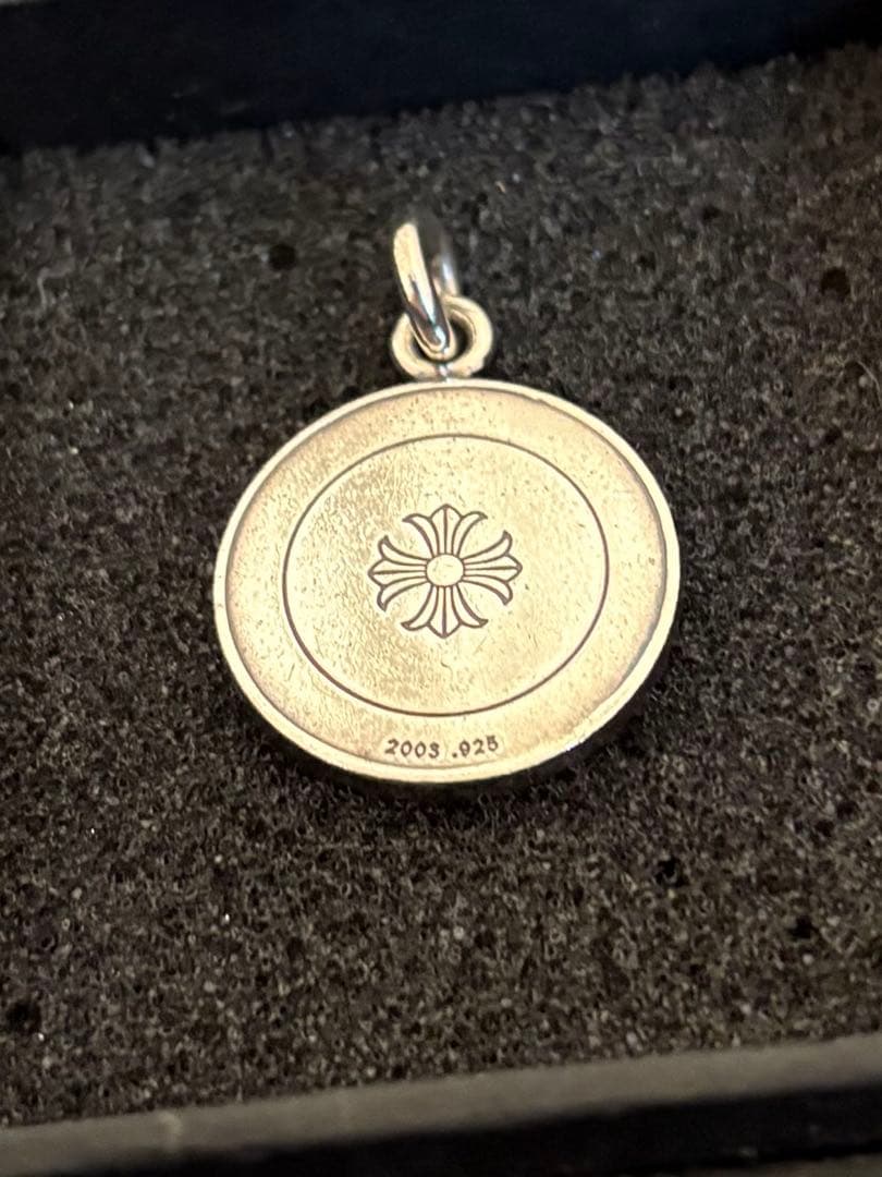 正規品　クロムハーツ　エンジェルメダルチャームV1 シルバー925 クロスダガー