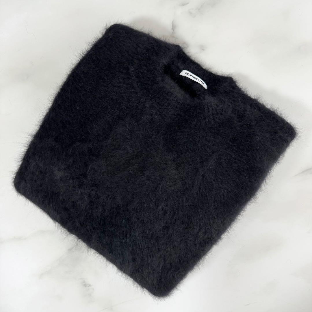 Deuxieme Classe DUET クルーネック セーター ブラック 美品