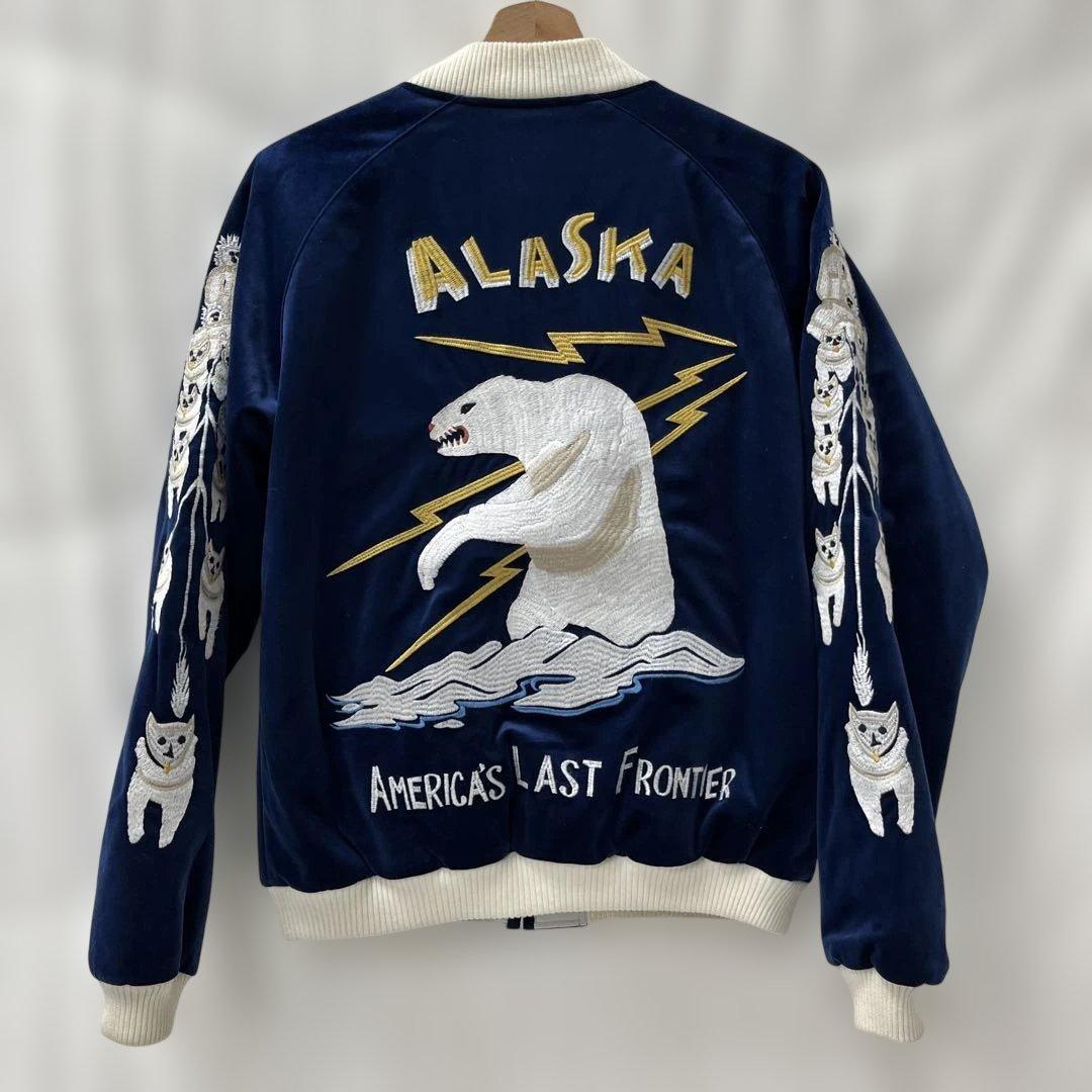 値下げ ヒューストン HOUSTON アラスカ ALASKA 犬そり スカジャン