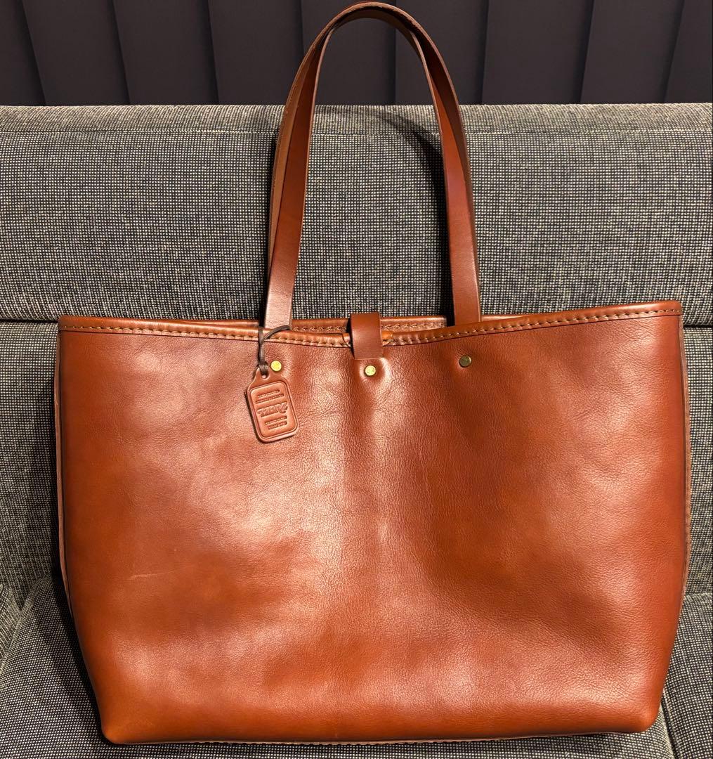 【美品】2回使用　HERZ×mattigeバッグ　トート　チョコ