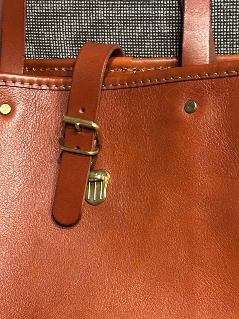 【美品】2回使用　HERZ×mattigeバッグ　トート　チョコ