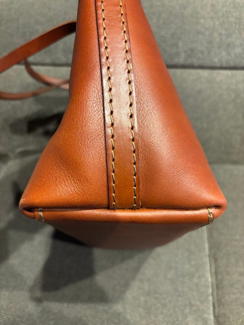 【美品】2回使用　HERZ×mattigeバッグ　トート　チョコ