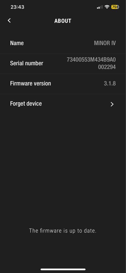 イヤホン Marshall Minor IV