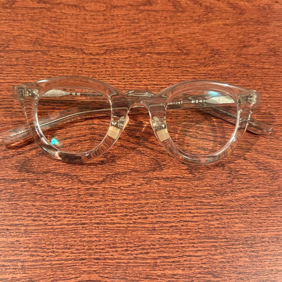 金子眼鏡 クリアメガネ