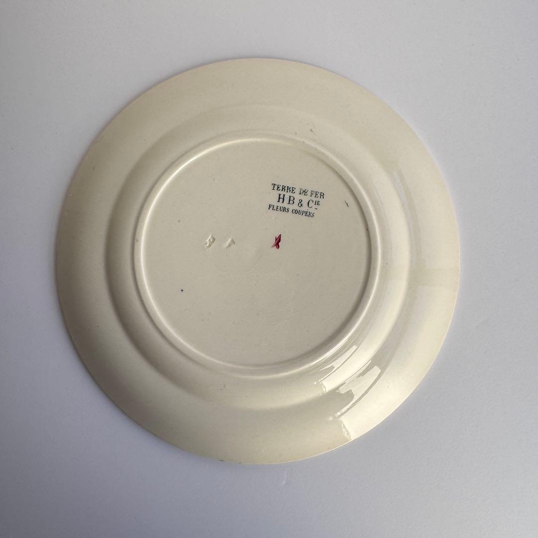 希少　美品　フランスアンティーク　ジョワジールロワ　切り花　平皿