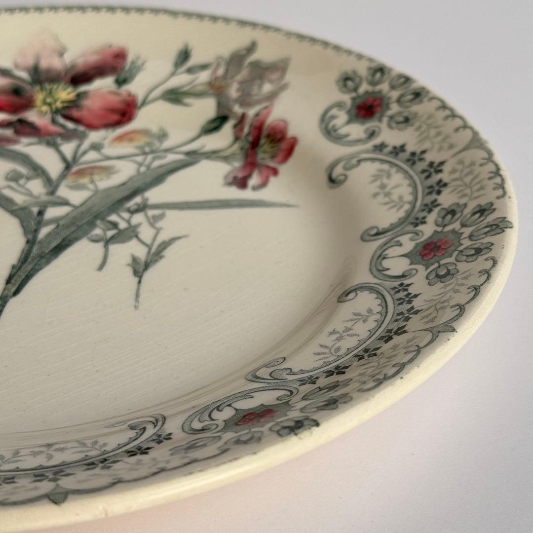 希少　美品　フランスアンティーク　ジョワジールロワ　切り花　平皿