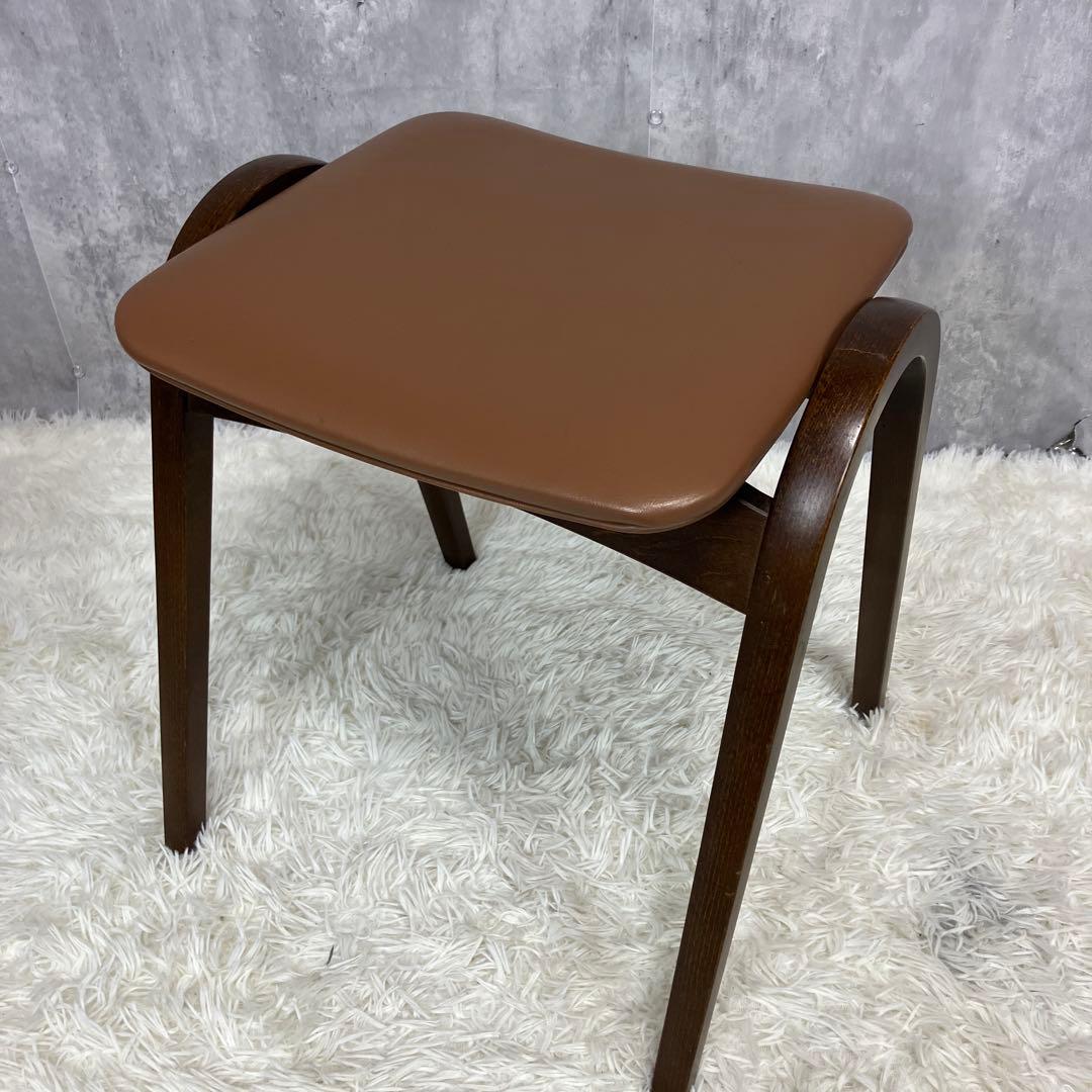 秋田木工 IDC大塚 No.202 剣持勇 スタッキングスツール 4脚セット