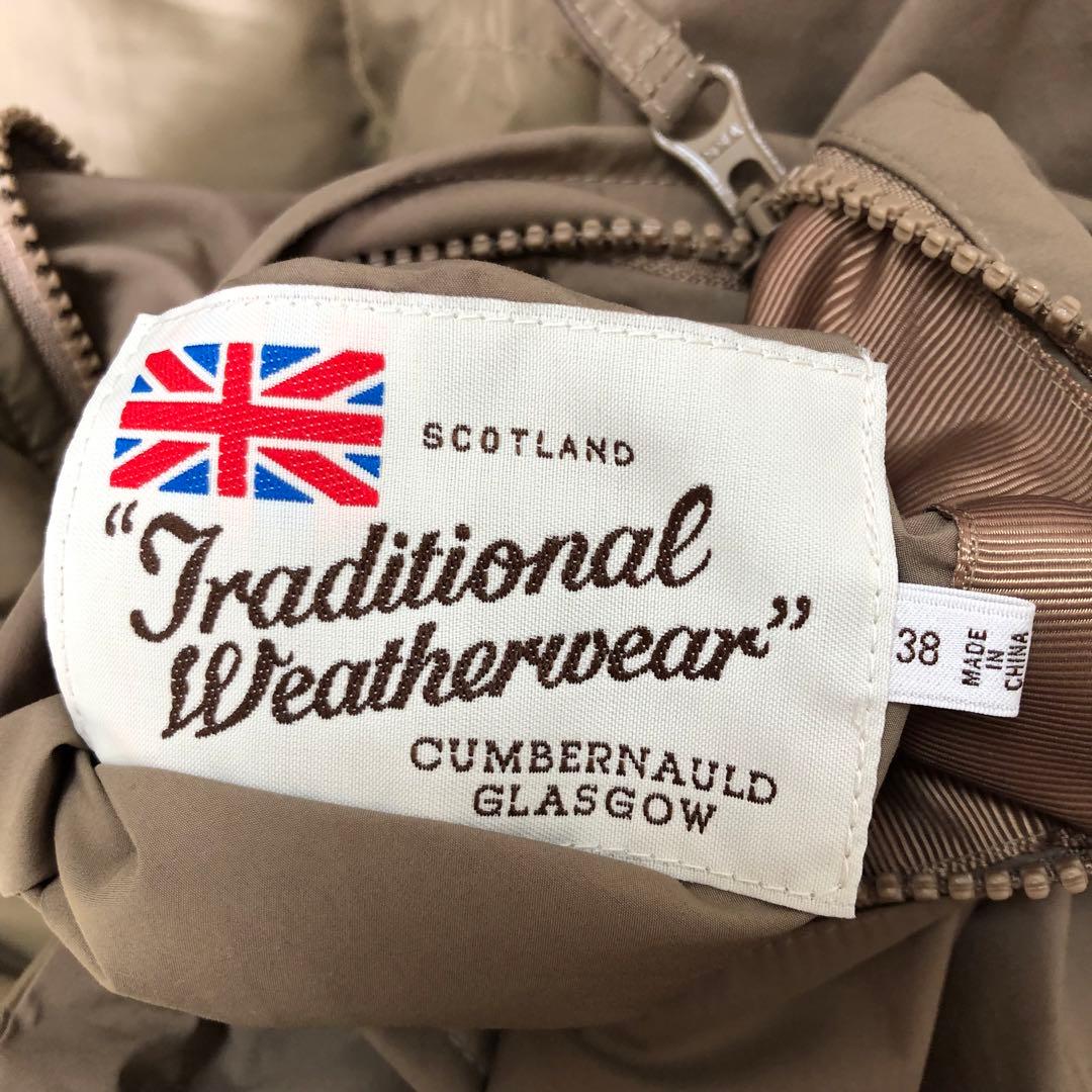 トラディショナルウェザーウェア DOWN JACKET 001 38 ベージュ