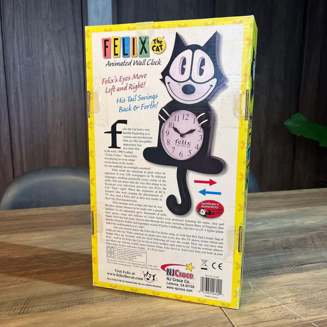 新品未使用　フィリックス・ザ・キャット 振り子時計 掛け時計 FELIX