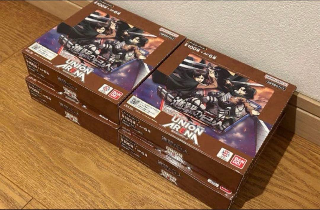 ユニオンアリーナ ユニアリ 進撃の巨人第一弾 4BOX（全て初版）