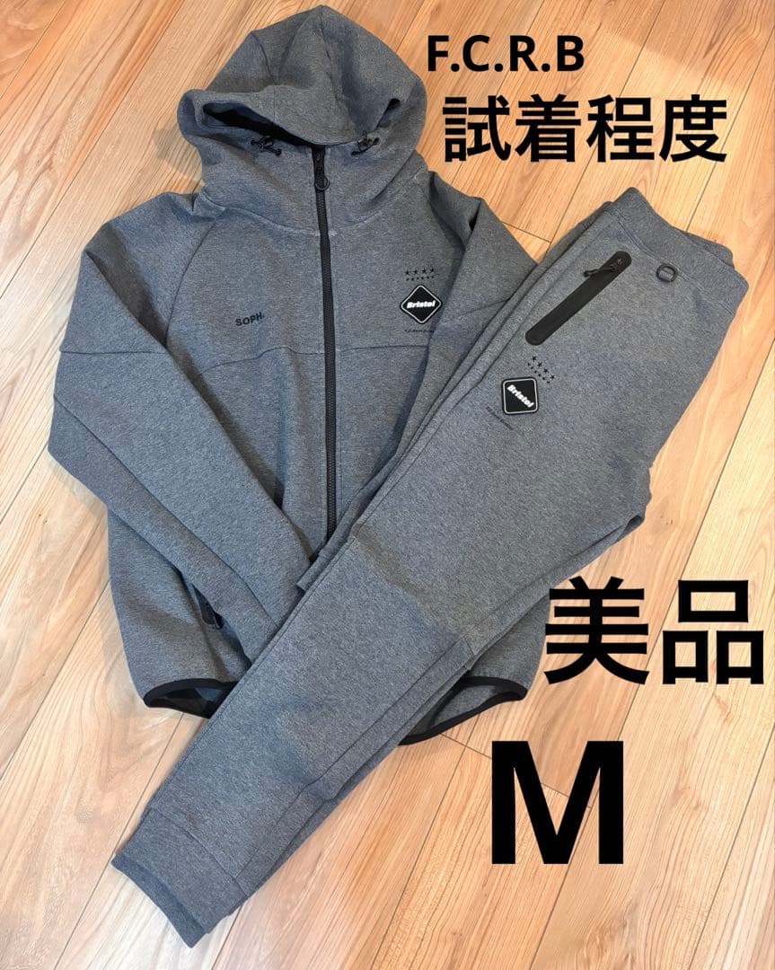 FCRB フード付きジャージ上下セット グレーF.C.Real.Bristol