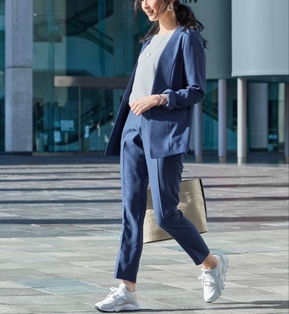 【洗える】7days Life Styling 6L リネンライク パンツスーツ