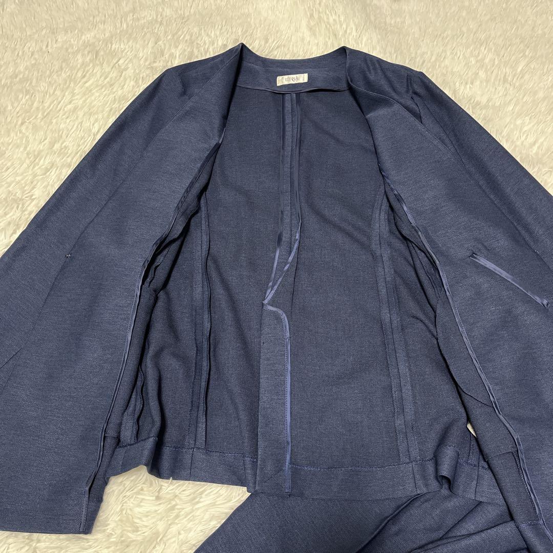 【洗える】7days Life Styling 6L リネンライク パンツスーツ