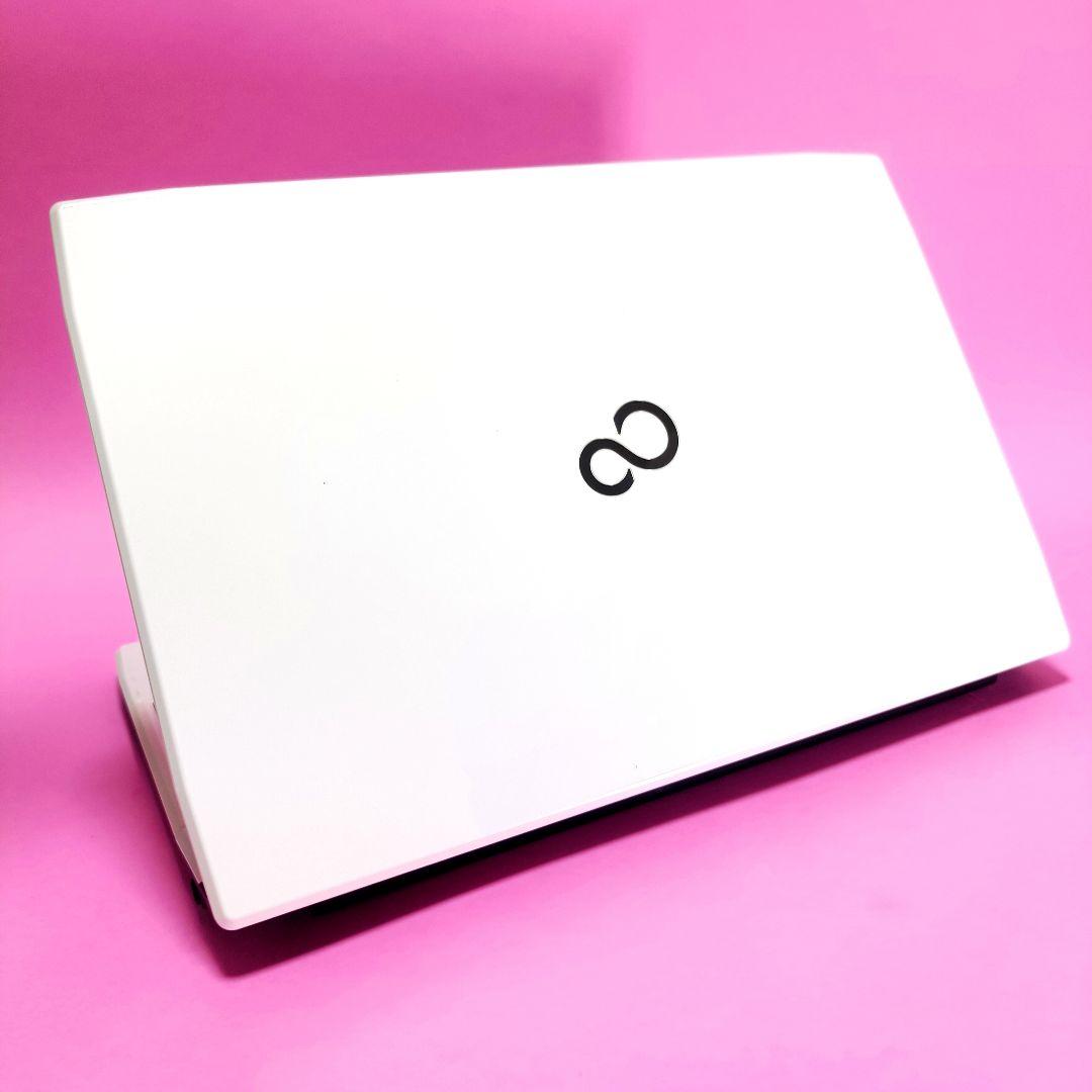 【お買得‼️】オフィス✨大容量750GB✨カメラ付き白ノートパソコン✨設定済み✨