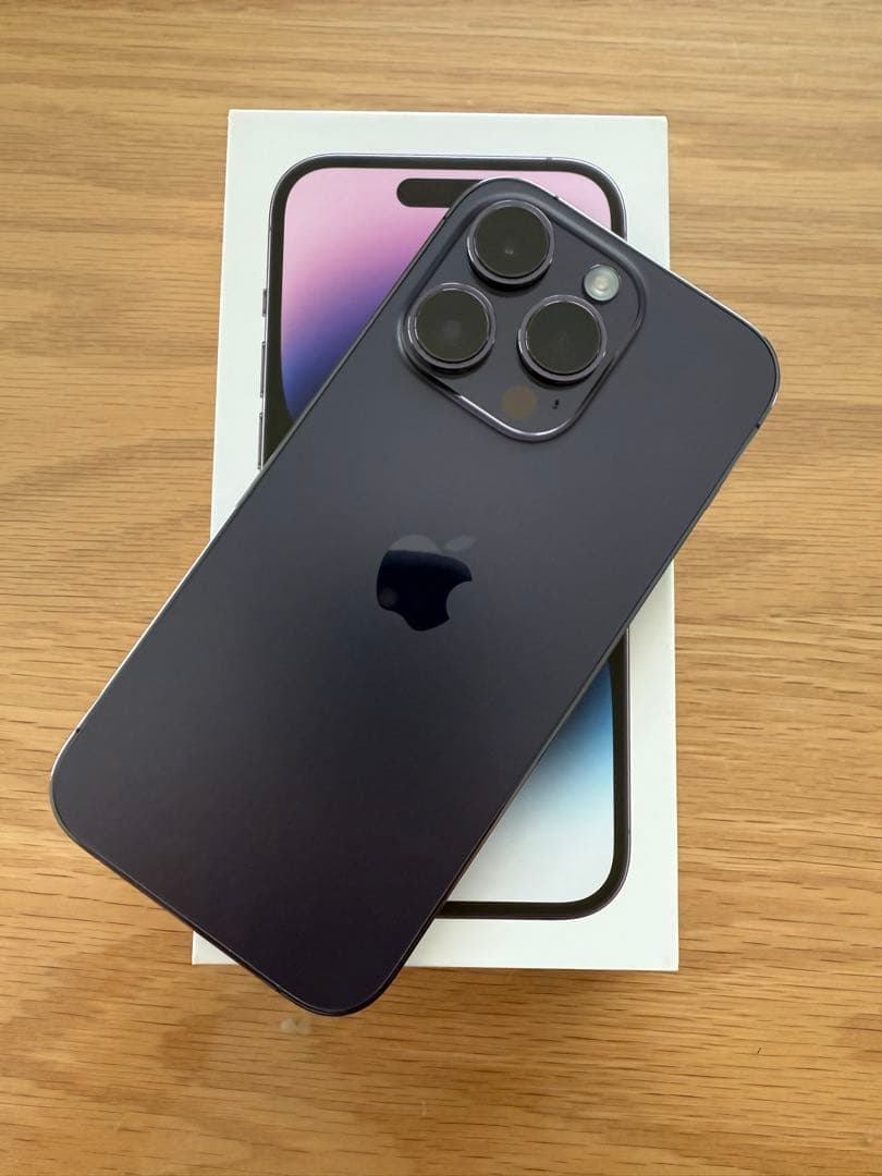 【美品】iPhone 14 Pro 256GB ディープパープル